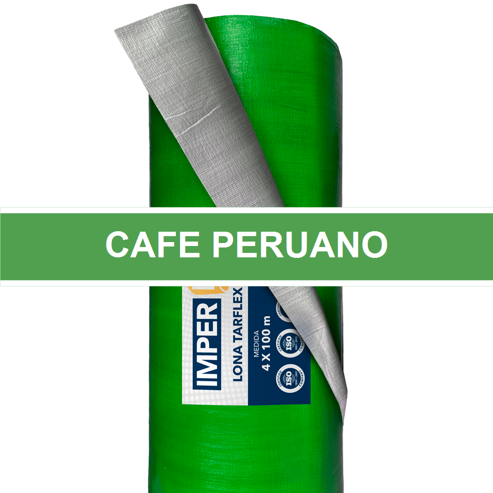 LONA TARFLEX VERDE/PLATA 4X100 MTS.