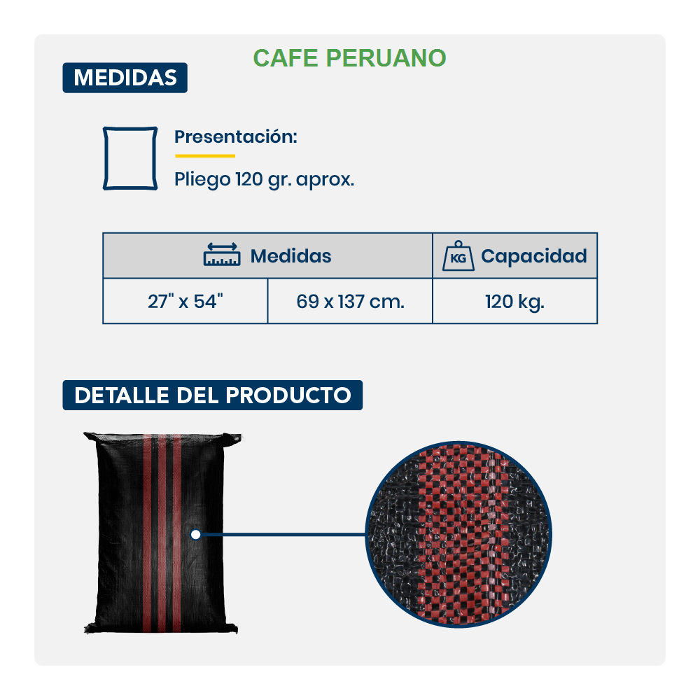 SACO COSECHERO NEGRO CON FR/RJ 120 KG.
